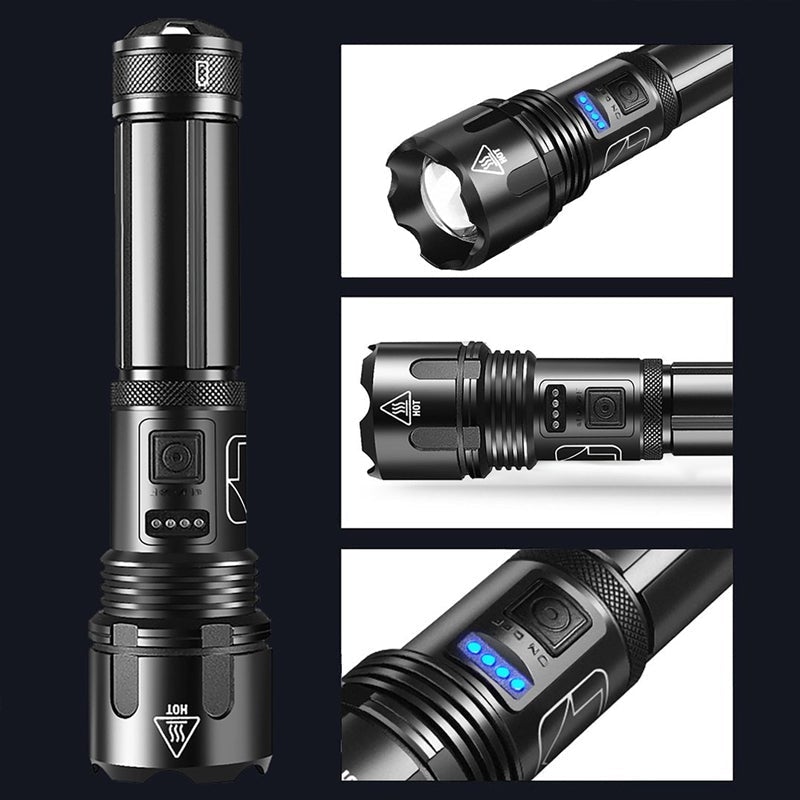Waterproof Multifunctional Laser Flashlight