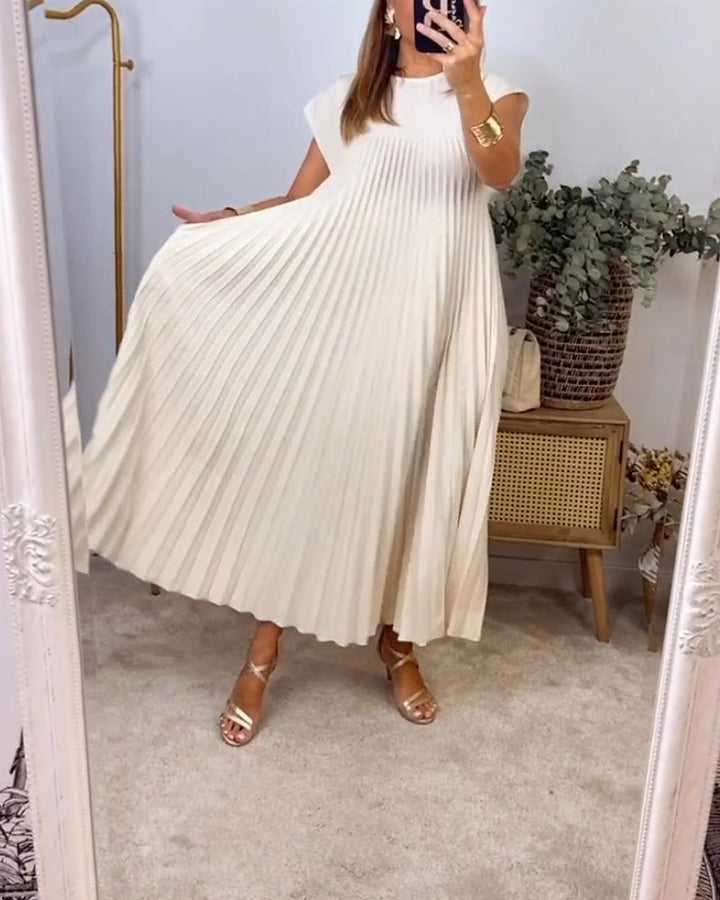 Mia™ - Elegant Pleated Summer Dress