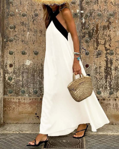 Hazel™ - Elegant Cross-Shaped Backless Dress
