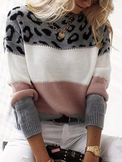 Sophie™ - Styllish Leopard Print Sweater