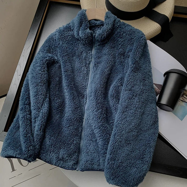 Freya™ - Cozy Teddy Coat With Zipper