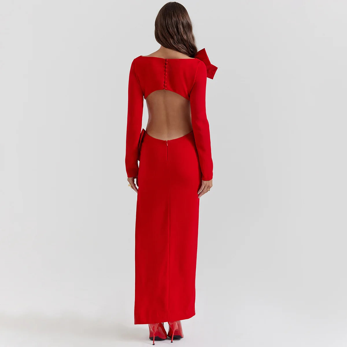 Sienna™ - Attractive Long Dress With Bows