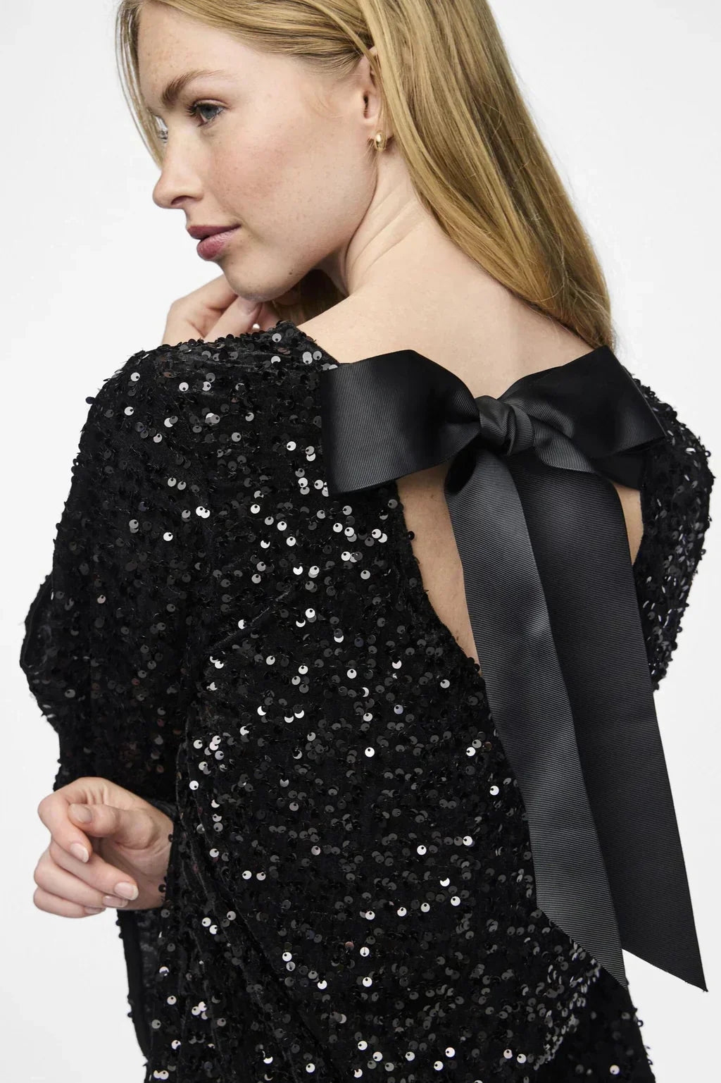 Poppy™ - Stylish Glitter Bow Dress