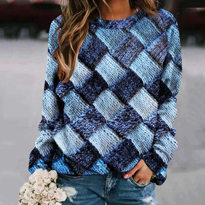 Printed Wool Pullover