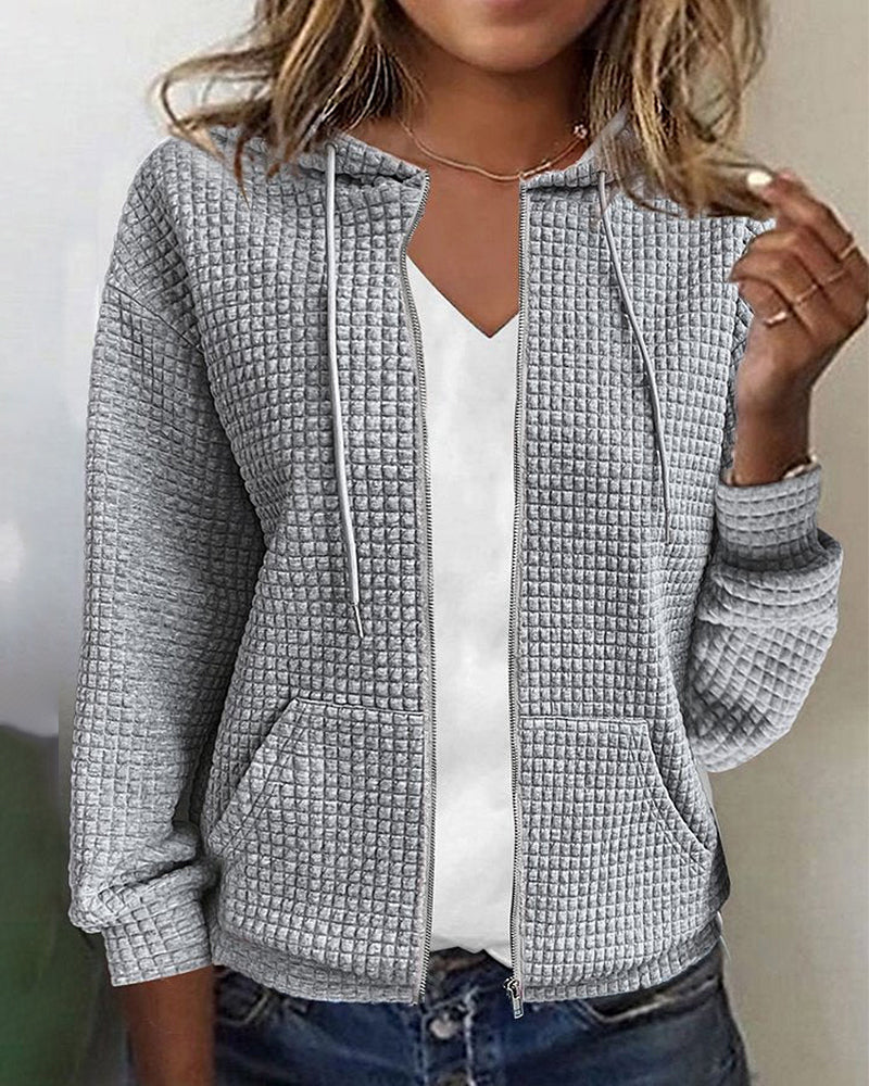 Stylish Leisure Jacket with Pockets