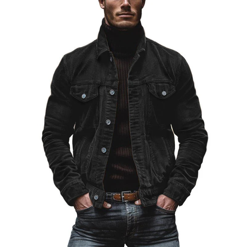 Ethan™ - Vintage Corduroy Single Breasted Jacket