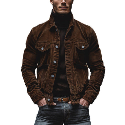 Ethan™ - Vintage Corduroy Single Breasted Jacket