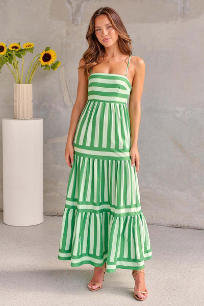 Mila™ - Stylish Striped Summer Maxi Dress