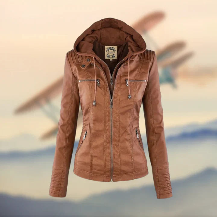 Freya™ - Elegant Stylish Leather Jacket
