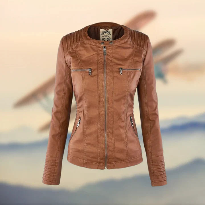 Freya™ - Elegant Stylish Leather Jacket