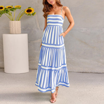 Mila™ - Stylish Striped Summer Maxi Dress