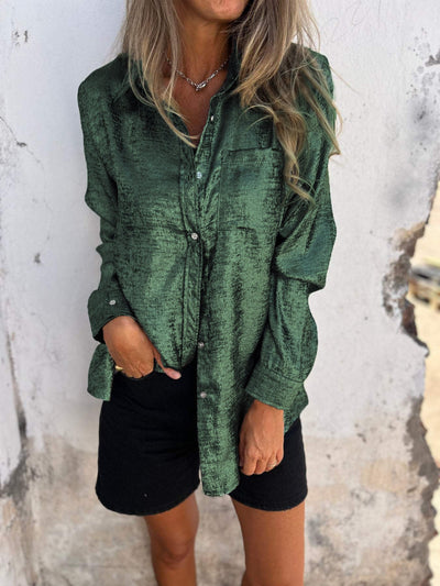 Evie™ - Chic Shimmer Shirt