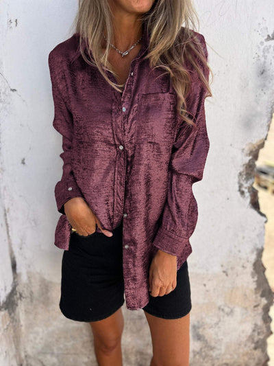 Evie™ - Chic Shimmer Shirt