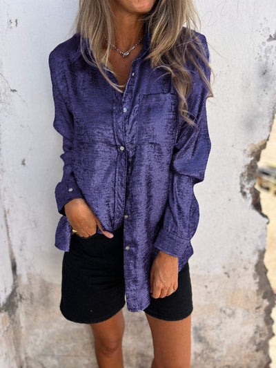 Evie™ - Chic Shimmer Shirt