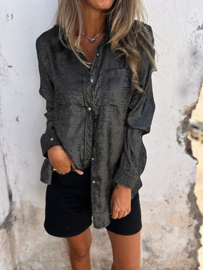 Evie™ - Chic Shimmer Shirt
