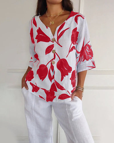 Stella™ - Comfortable V-neck Shirt
