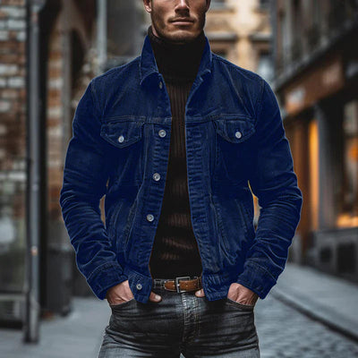 Ethan™ - Vintage Corduroy Single Breasted Jacket