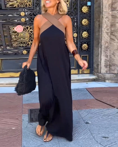 Hazel™ - Elegant Cross-Shaped Backless Dress