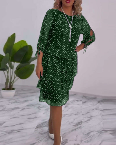 Eloise™ - Elegant Polka Dot Dress