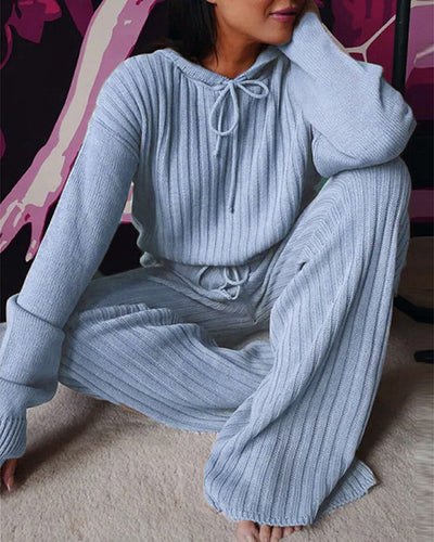 Warm Stylish Pajama Suit with Hood