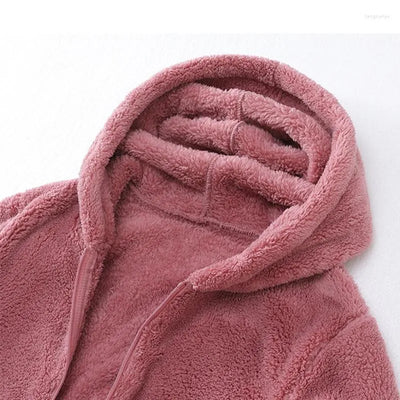 Ava™ - Super Soft Coral Fleece Sweatshirt