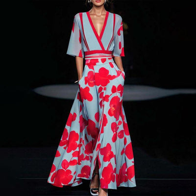 Chloe™ - Comfortable Floral Printed Stylish Sleeve Dress