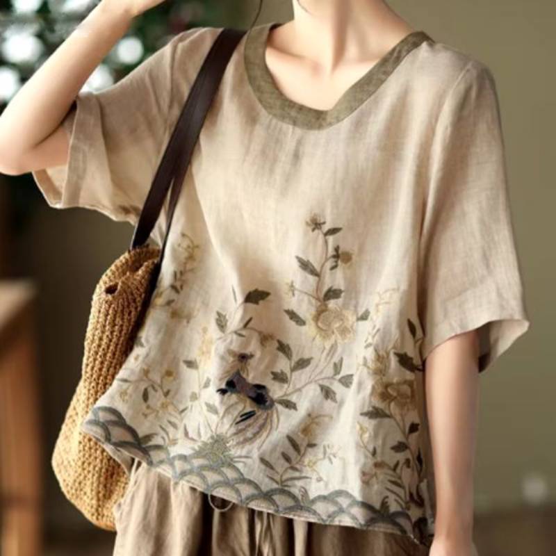 Scarlett™ - Stylish Embroidered Floral Tunic