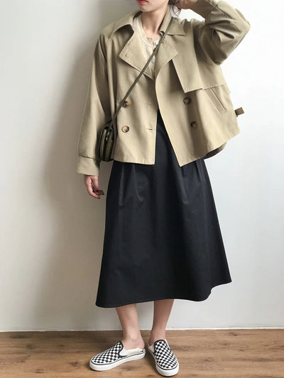 Eliza™ - Comfortable Oversized Double Breasted Trench Coat
