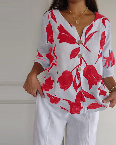 Stella™ - Comfortable V-neck Shirt