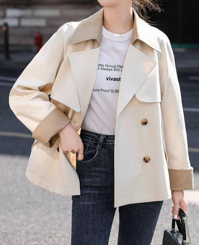 Aria™ - British Style Modern Windbreaker Trench Coat