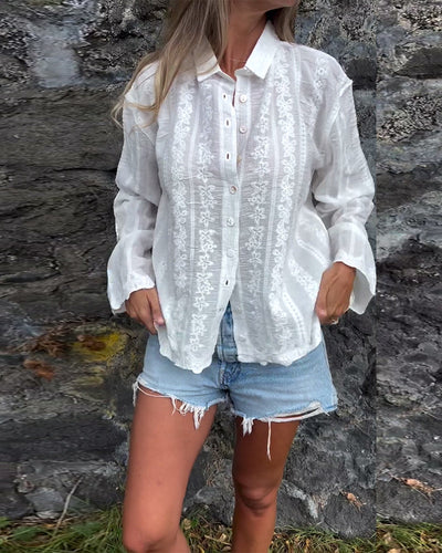 Sienna™ - Stylish Button-Up Polo Shirt
