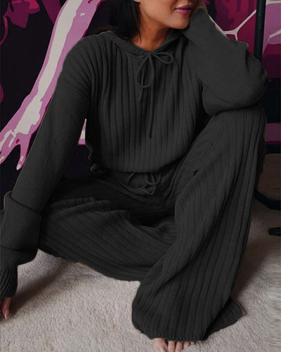 Warm Stylish Pajama Suit with Hood