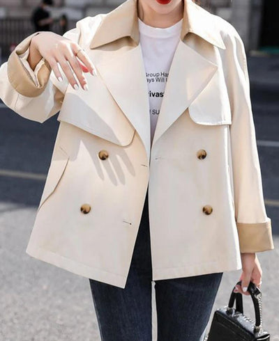 Aria™ - British Style Modern Windbreaker Trench Coat