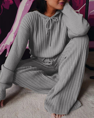 Warm Stylish Pajama Suit with Hood