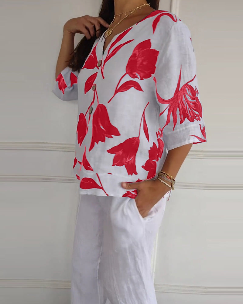 Stella™ - Comfortable V-neck Shirt