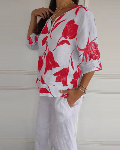 Stella™ - Comfortable V-neck Shirt