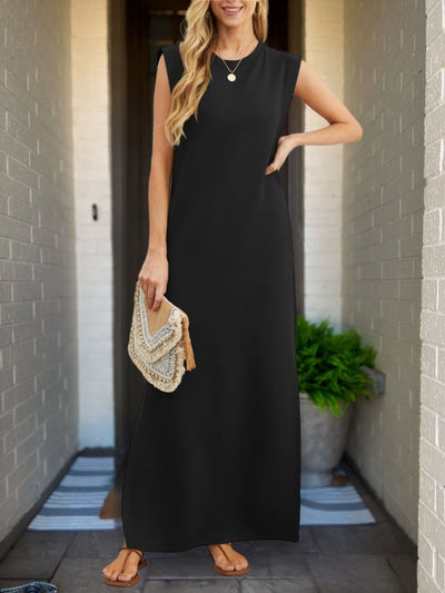 Zoe™ - Elegant Linen Dress with Handmade Details