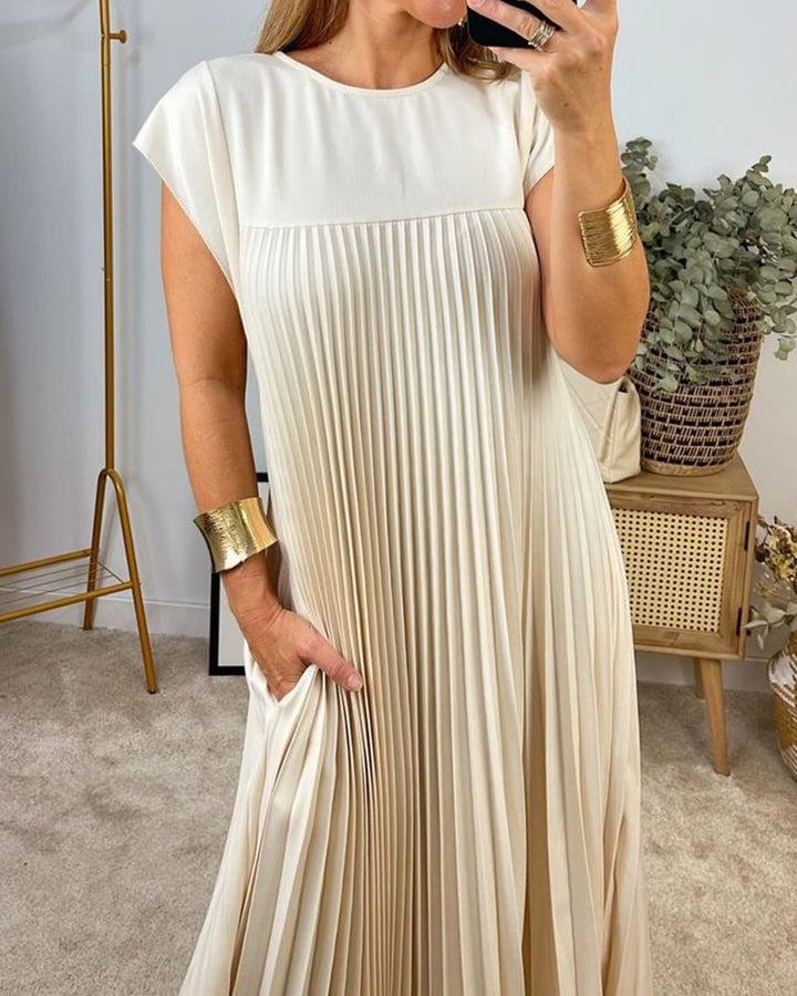 Mia™ - Elegant Pleated Summer Dress