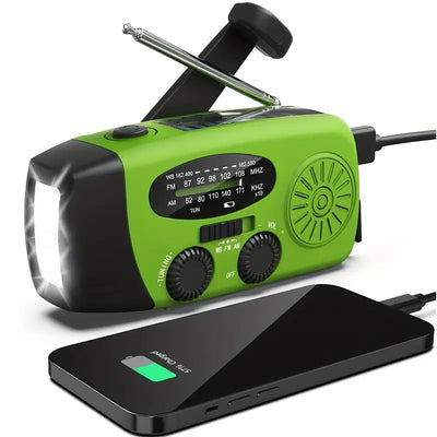 Emergency Hand Crank Radio With 2000 mAh Power Bank