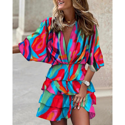 Freya™ - Stylish Print Dress