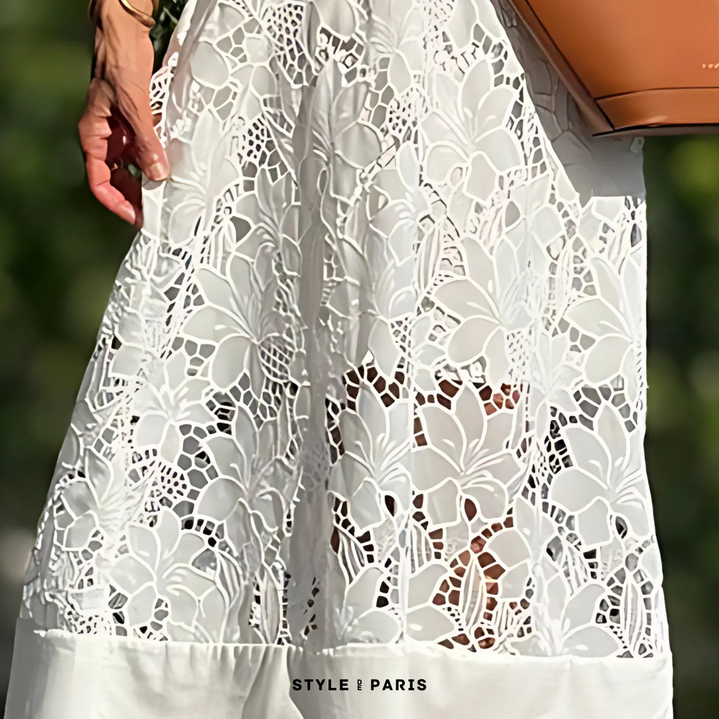 Georgia™ - Modern Flowing Refined Lace Dress
