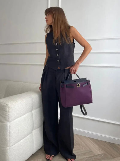 Chloe - Cotton Linen Chic Two-Piece Set