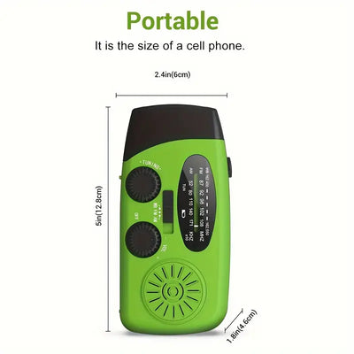 Emergency Hand Crank Radio With 2000 mAh Power Bank