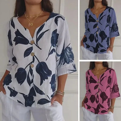 Stella™ - Comfortable V-neck Shirt