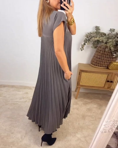 Mia™ - Elegant Pleated Summer Dress
