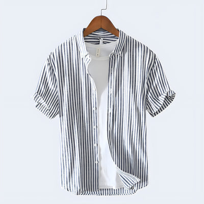 Ethan™ - Casual Striped Short Sleeve Shirt
