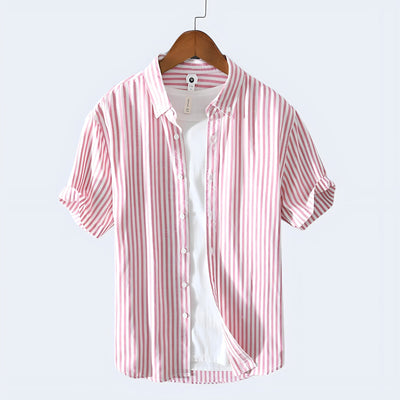 Ethan™ - Casual Striped Short Sleeve Shirt