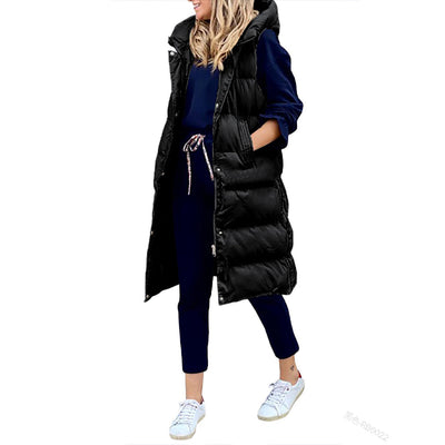 Lara™ - giorgi long winter vest with hood cousin