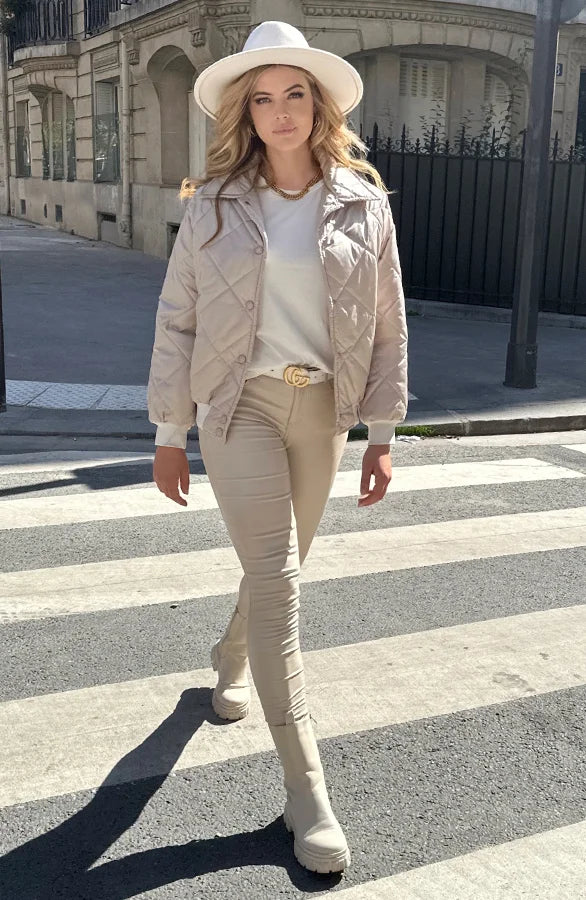 Coating Jeans Light Beige
