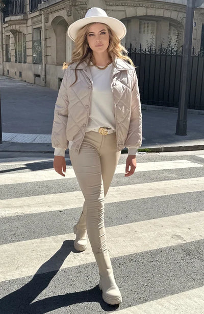 Coating Jeans Light Beige